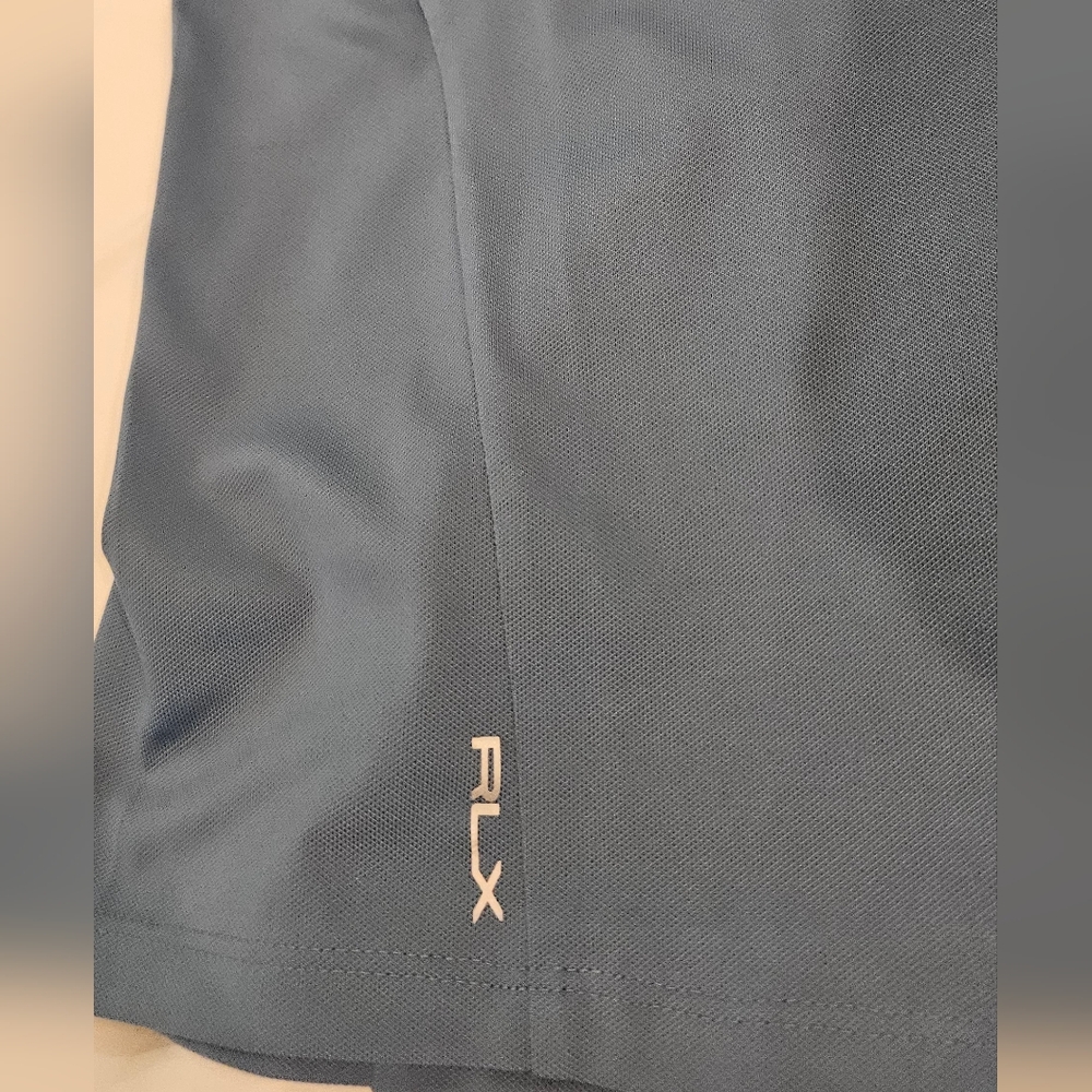 NWT RLX Ralph Lauren Light Blue and White Sleeveless Golf Tank Top: Size- Medium - Picture 4 of 8